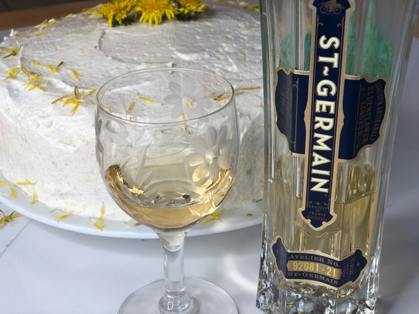 St. Germain Elderflower Liqueur & Lemon Zest Icing Vegan, Dairy & Glut