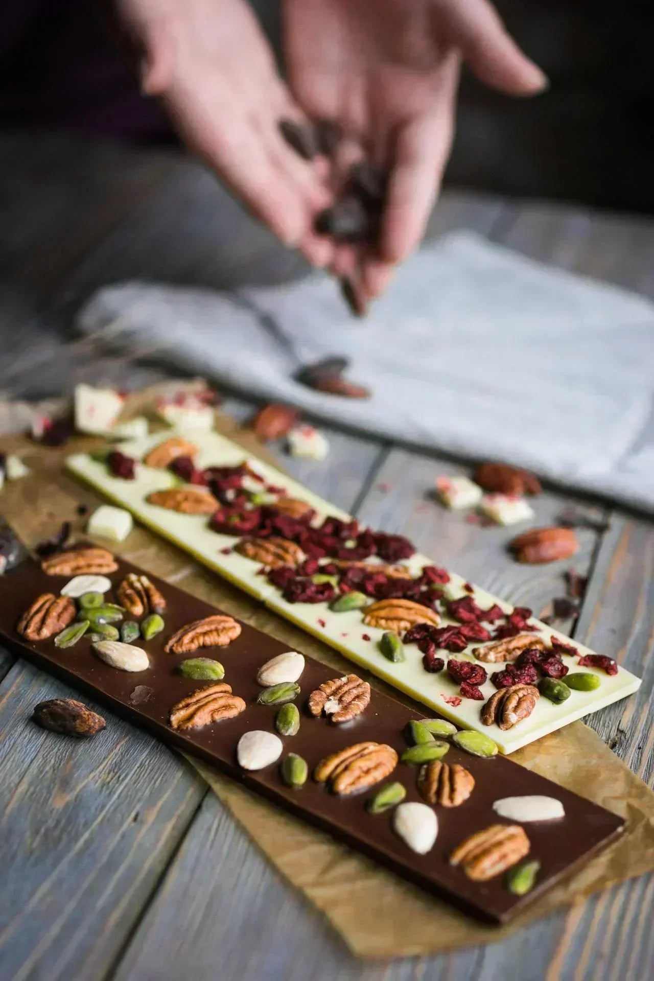 Easy Chocolate Bark, Dark Chocolate, White Chocolate, Caramel Flavor and more!