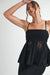Black Crochet Babydoll Tank Top