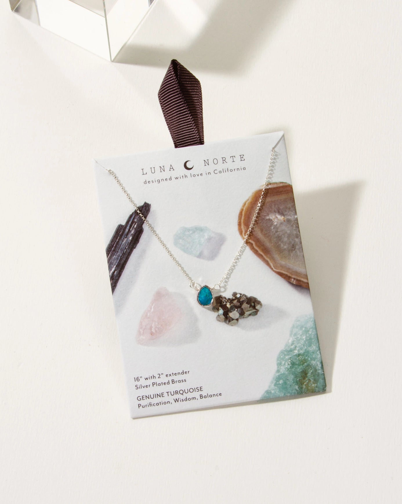 Turquoise Teardrop Necklace Silver
