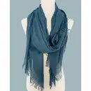 Frayed Oversized Scarf Teal