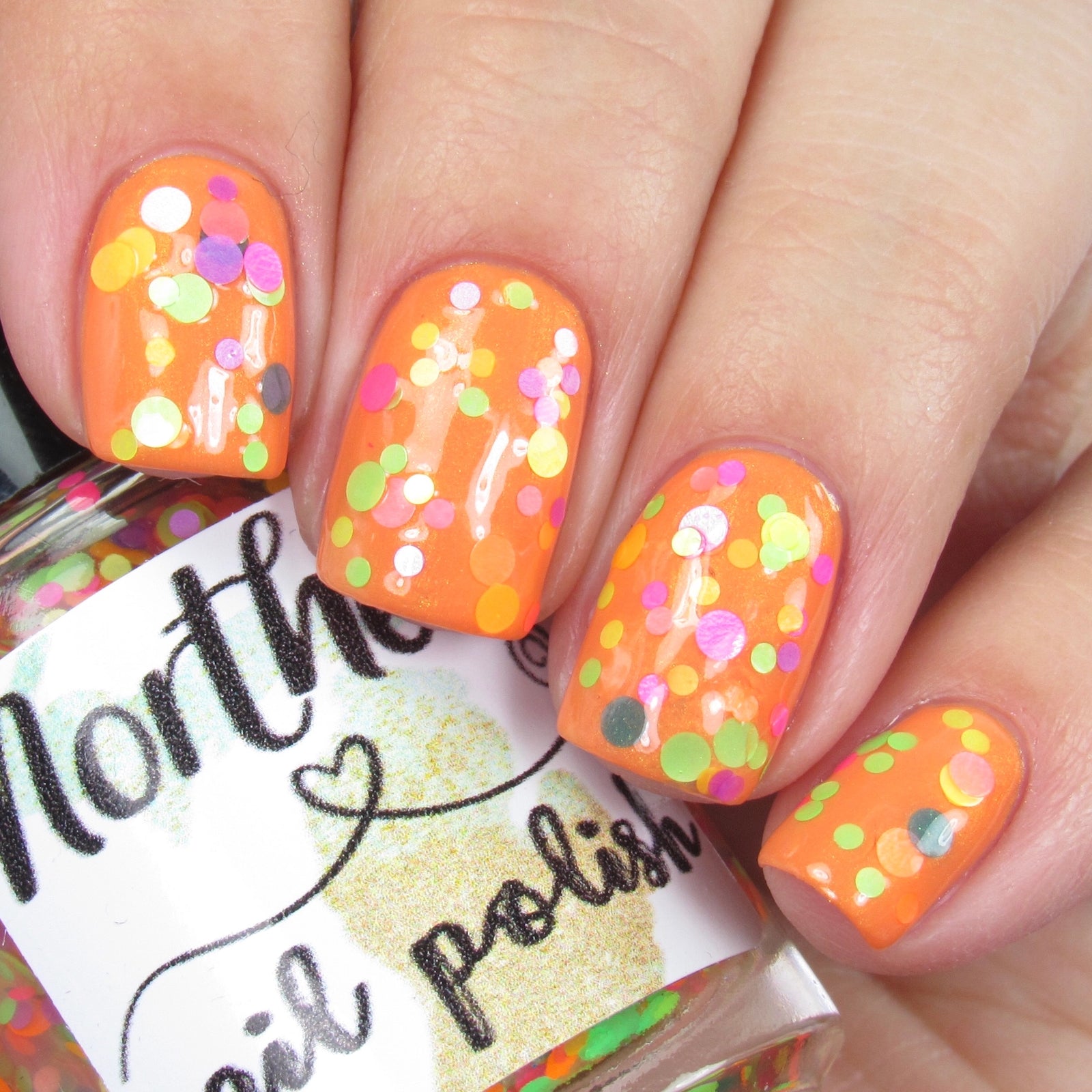 Nail Polish Neon Glitter Toppers