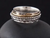 Sterling Silver Spinner ring -triband w/dots