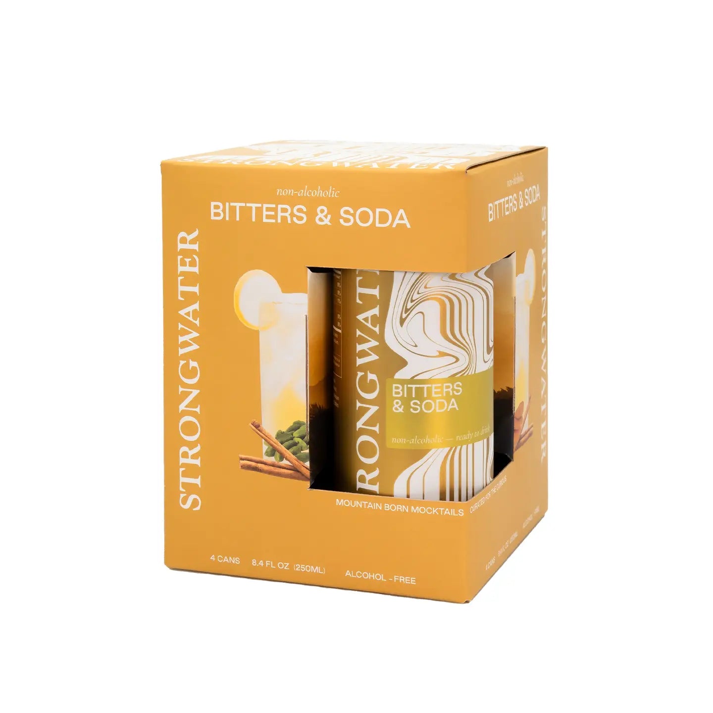 Sparkling Golden Spritz Canned Mocktail-Pack of 4