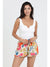 Tropical Floral Ruffle Shorts