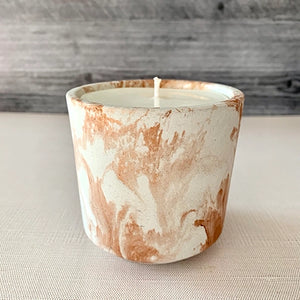 Red Rocks Candle in Marbled Concrete