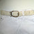 Hand Embroidered Belt Blanca Flor White -Wide