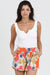 Tropical Floral Ruffle Shorts