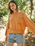 Round Neck Pumpkin Sweater