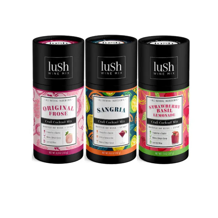 Lush Wine Cocktail Mixers (cold, frozen or hot)