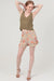 Smocked Waist Floral Shorts