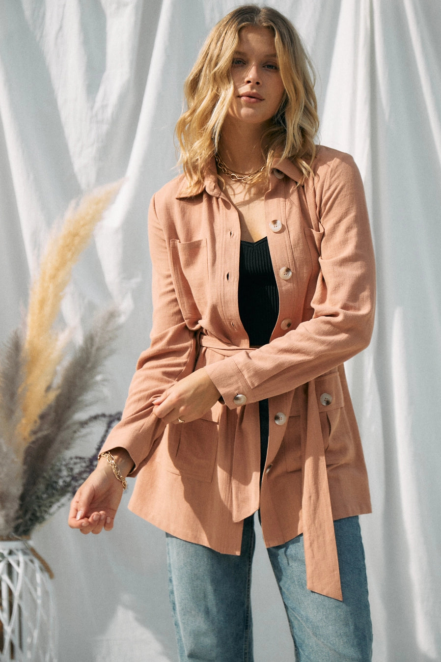 Dusty Rose Lightweight Jacket