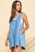 Sleeveless Denim Mini Romper