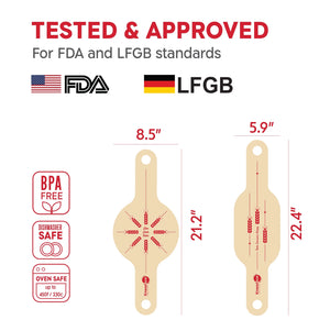 Silicone Bread Sling 2pc Round and Oblong