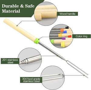 Roasting Stick-  Expandable Food-Grade