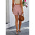 Boho Print Side Tassel Wrap Shorts