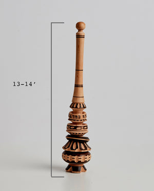 Hand Carved Wooden Molinillos -2 sizes
