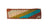 Striped Rust Pink & Turquoise Barrette