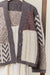 Classic Cardigan - Crocheted  Multi Color-Block, V-Neck