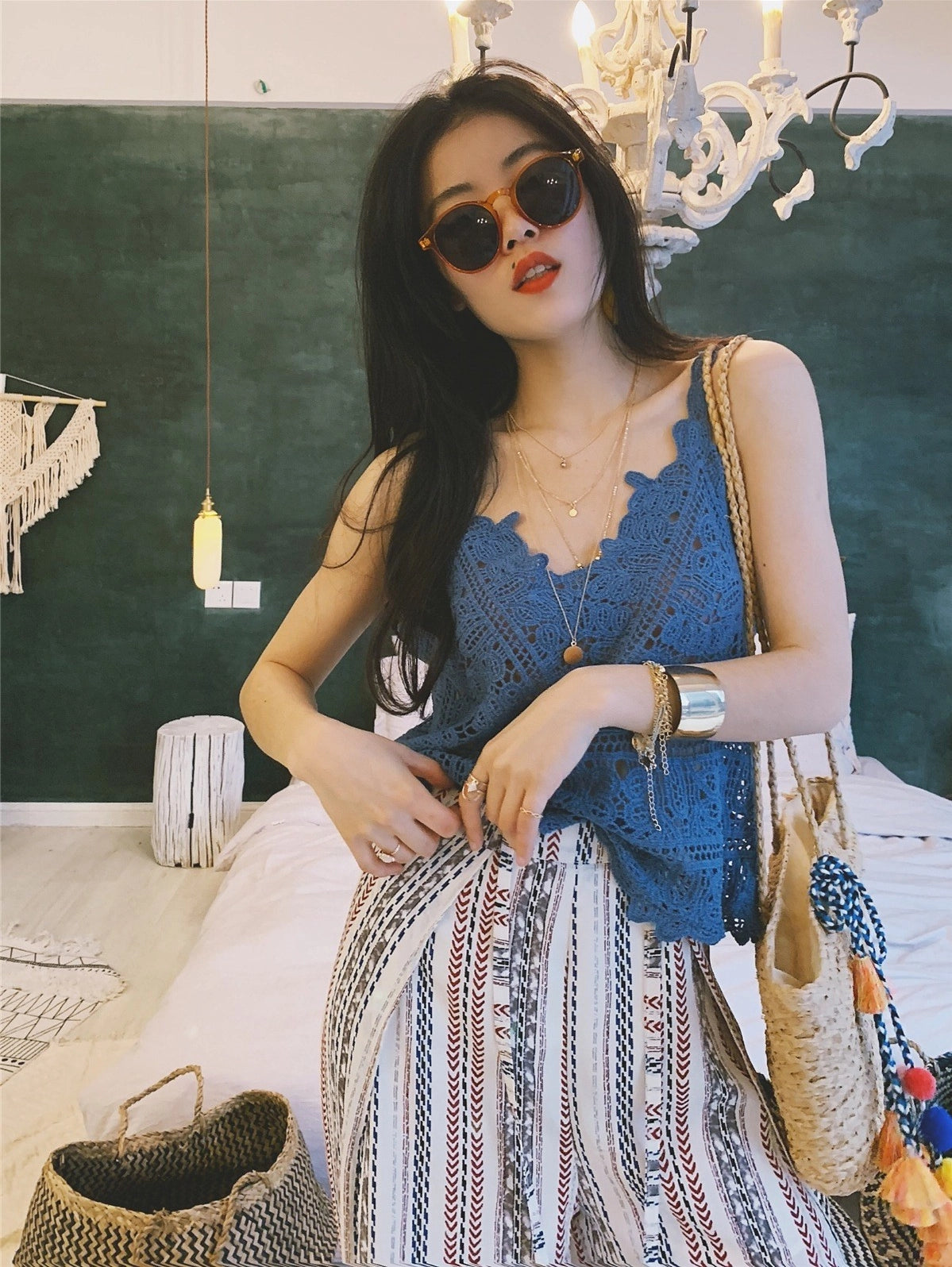 Crochet Lace Boho Tank