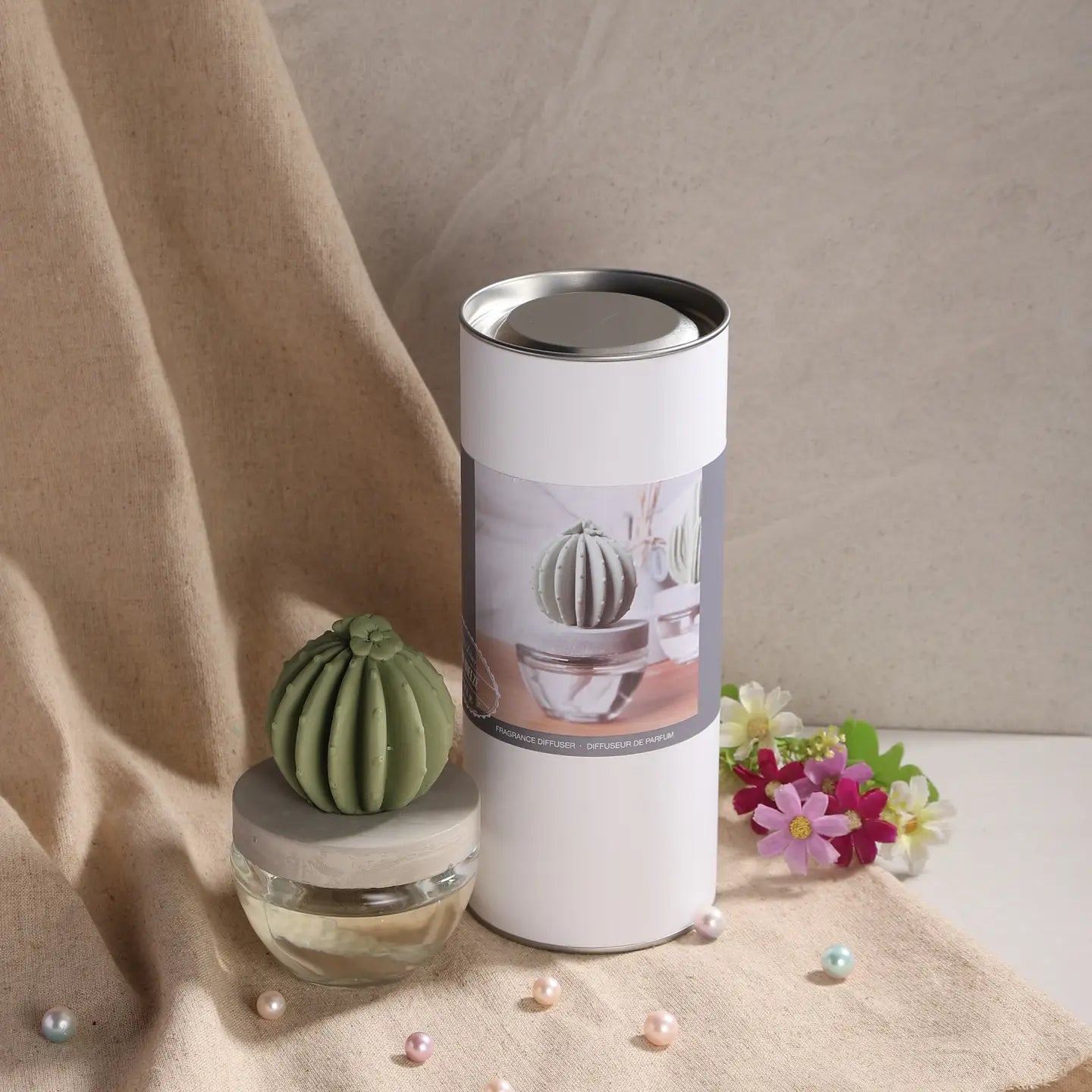Barrel Cactus Rope Diffuser Set