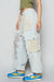 Distressed Patched Denim Joggers