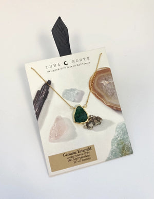 Emerald Necklace in Gold-Earth, Wind, Fire