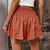 Aqua Boho Smocked Waist Shorts with Drawstring
