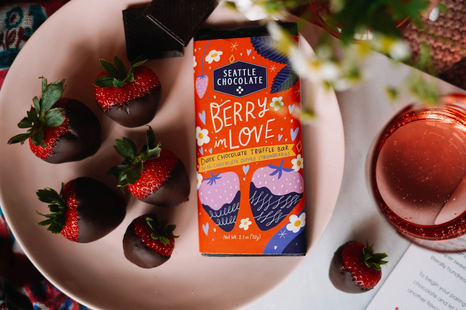 "Berry in Love " Truffle Bar