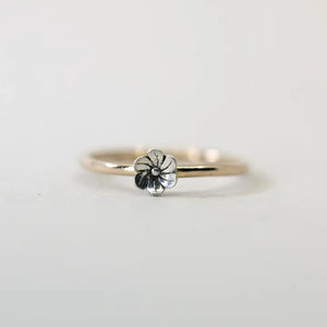 Gold Flower Blossom Ring