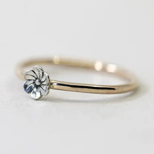 Gold Flower Blossom Ring