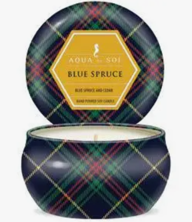 Blue Spruce Petite Tin Candle