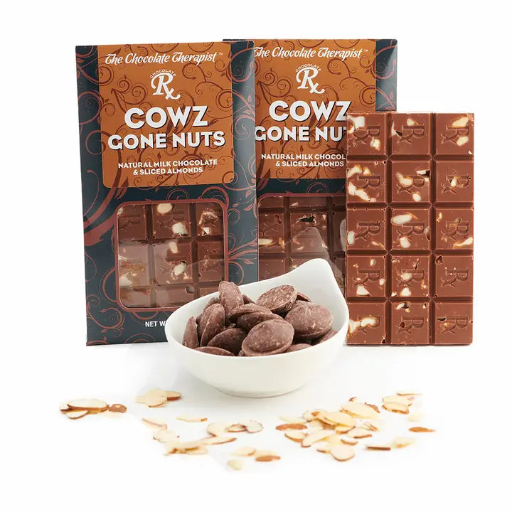 Cowz Gone Nuts Milk Chocolate Bar