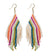 Luxe Striped Rainbow Earrings
