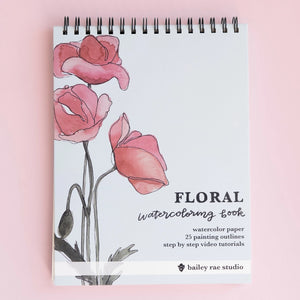 Floral Watercolor Workbook