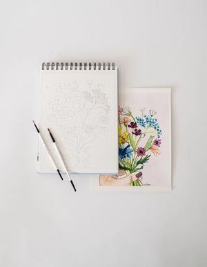 Floral Watercolor Workbook
