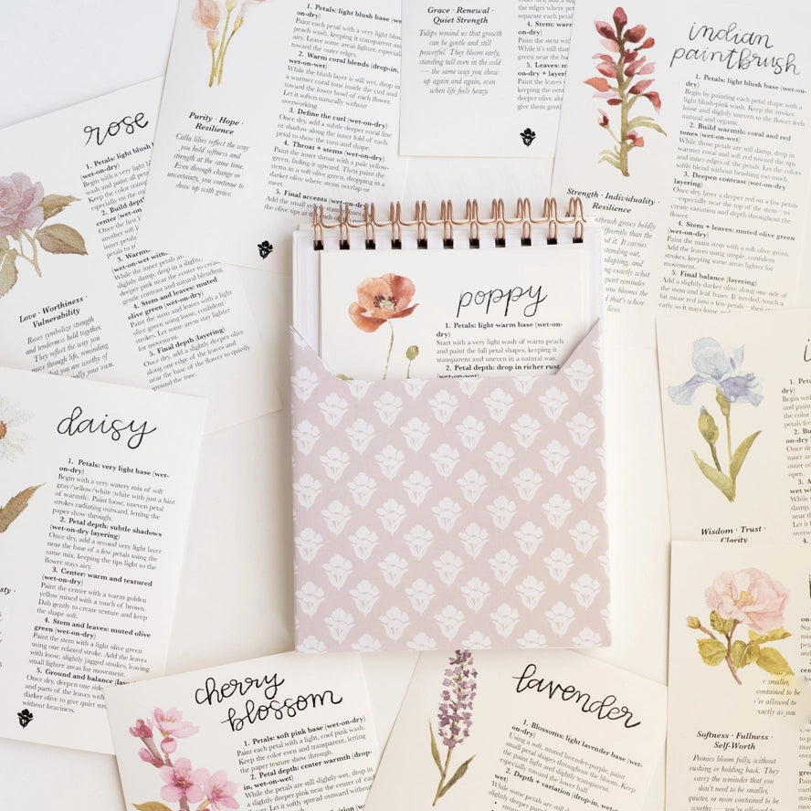 Flowers Watercolor Workbook