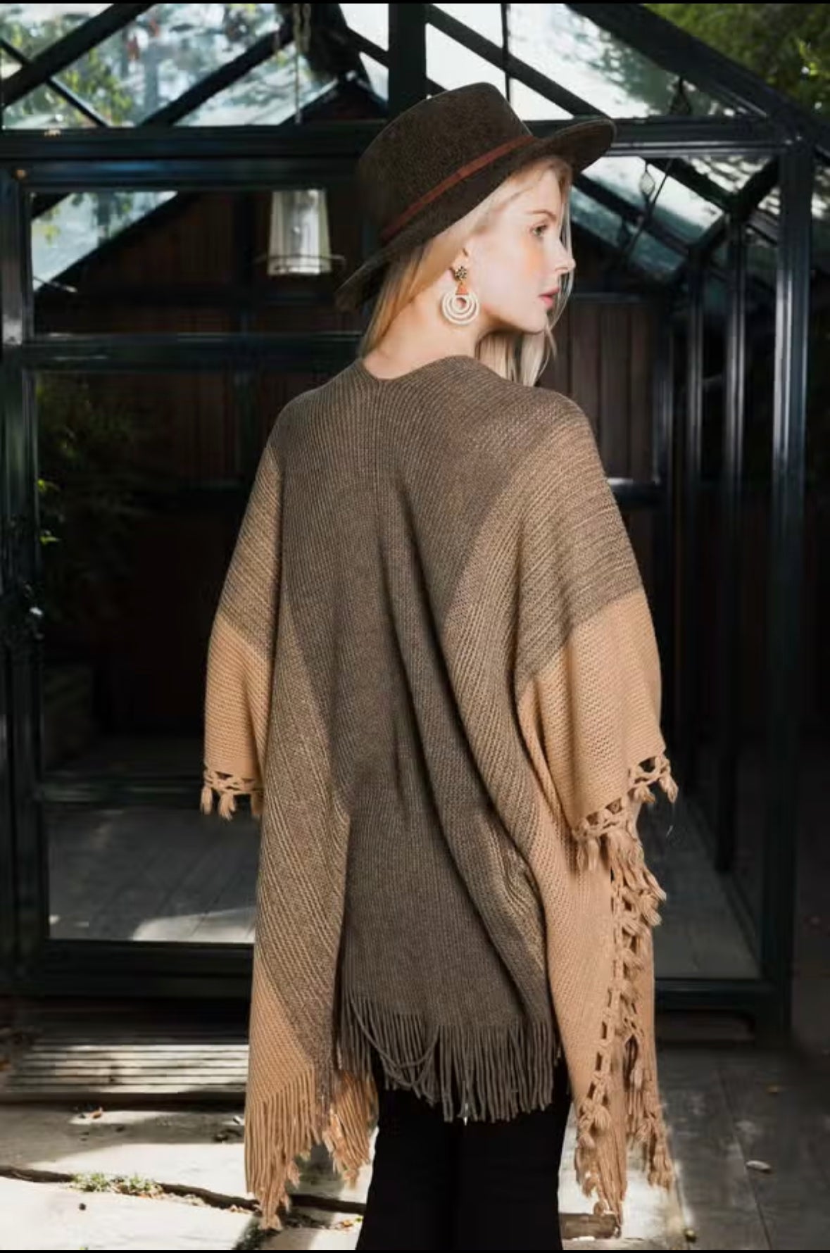 Mocha Knit Ruana/Kimono