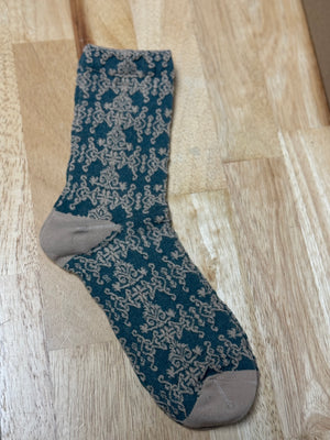 Haden Lace Teal Socks