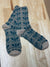 Haden Lace Teal Socks