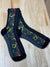 Black Audrey Floral Socks