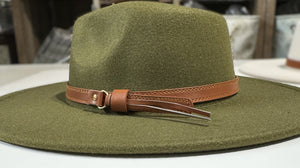 Wide Brim Buckle Hats