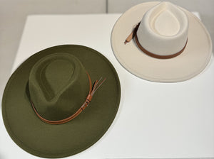 Wide Brim Buckle Hats