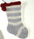 Handmade Tiny Striped Stocking Ornaments