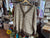 Taupe Stripe V-Neck Sweater