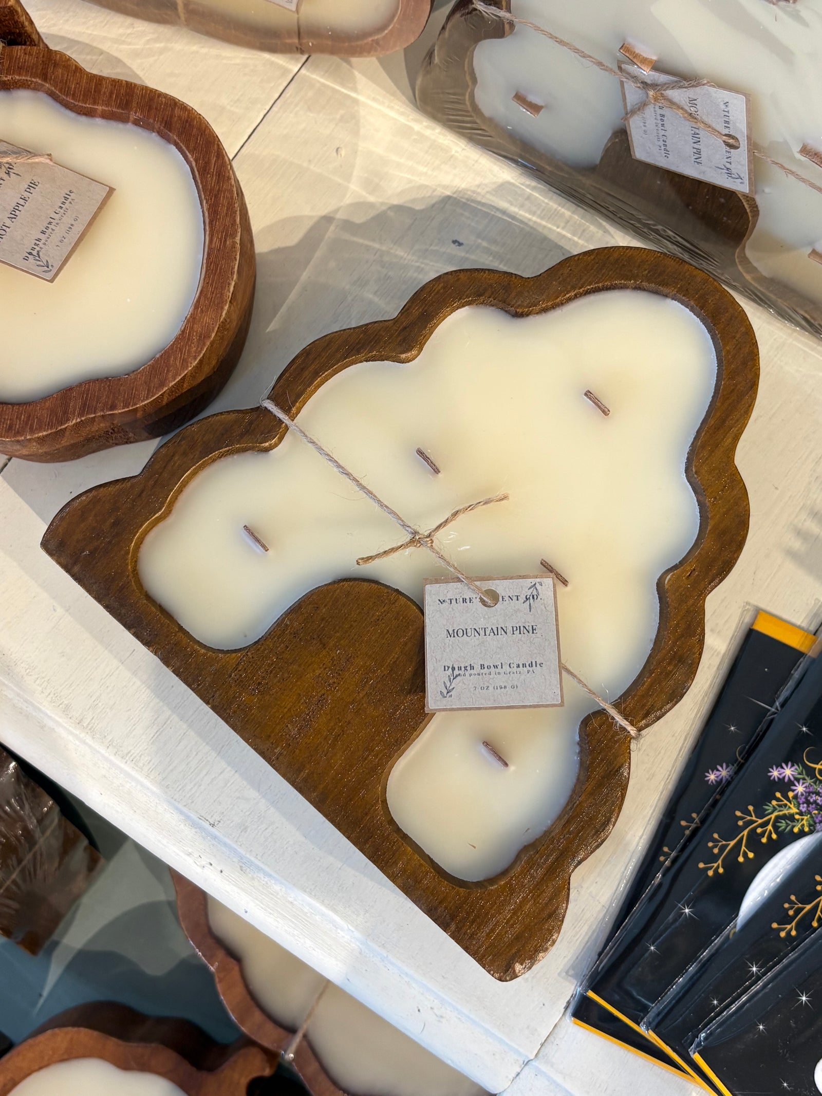 Beehive Dough Bowl Beeswax Candles