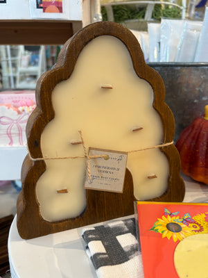 Beehive Dough Bowl Beeswax Candles