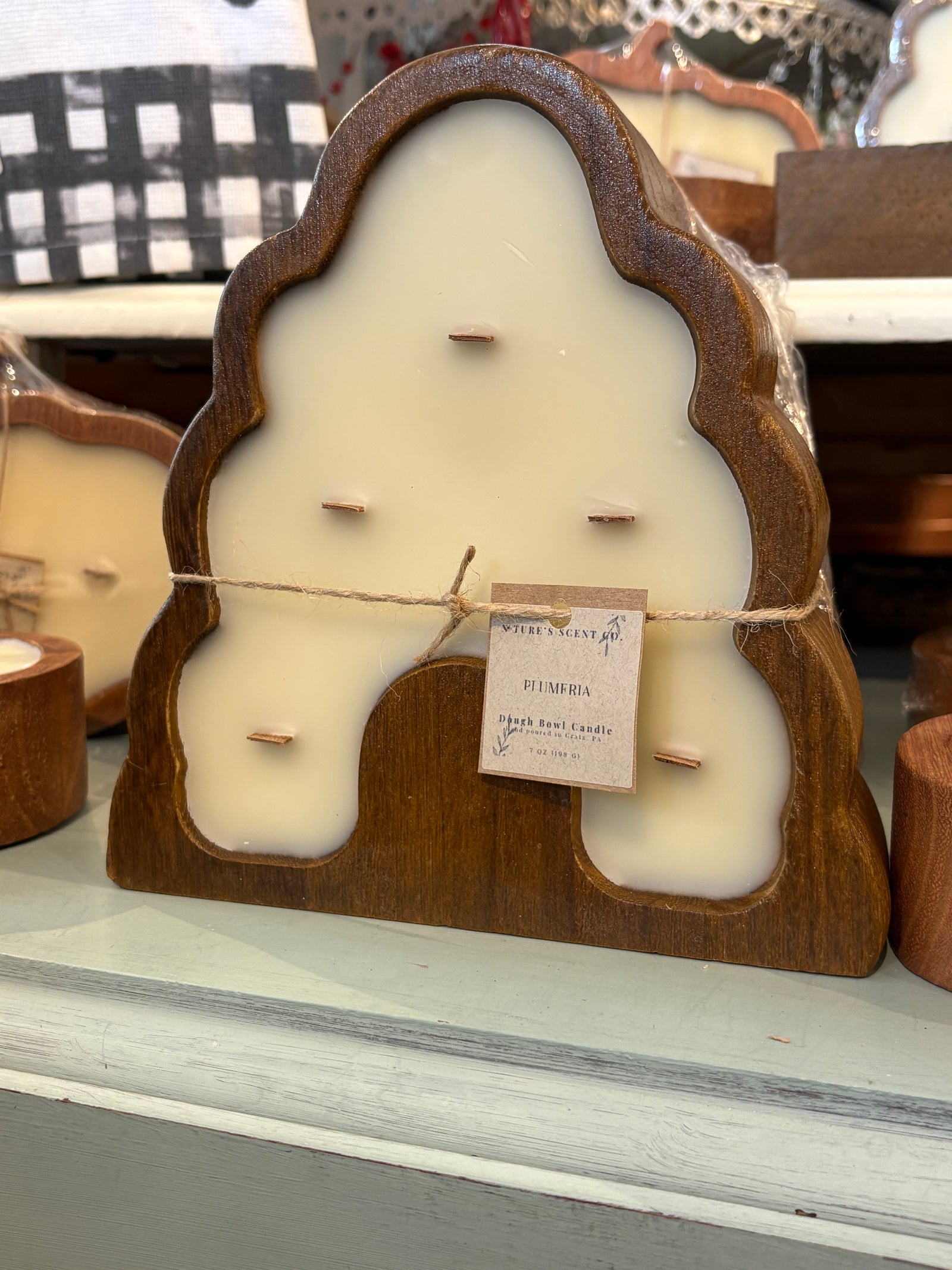 Beehive Dough Bowl Beeswax Candles