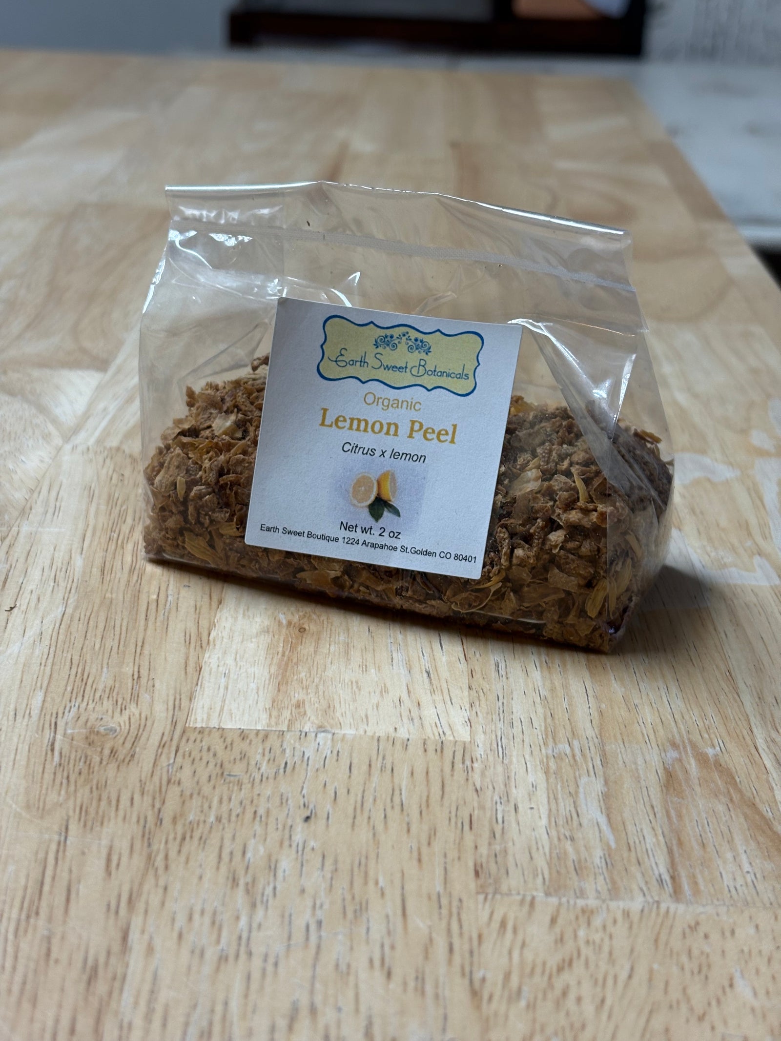 Organic Dried Lemon Peel 2oz