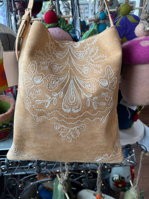 Embroidered Boho Shoulder Bag